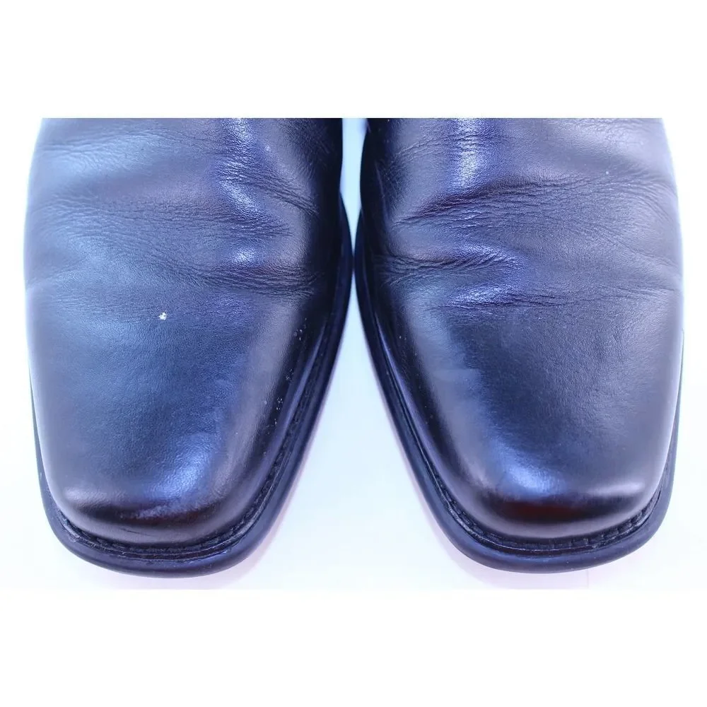 Johnston & Murphy Cullis Black Leather Loafers 12M